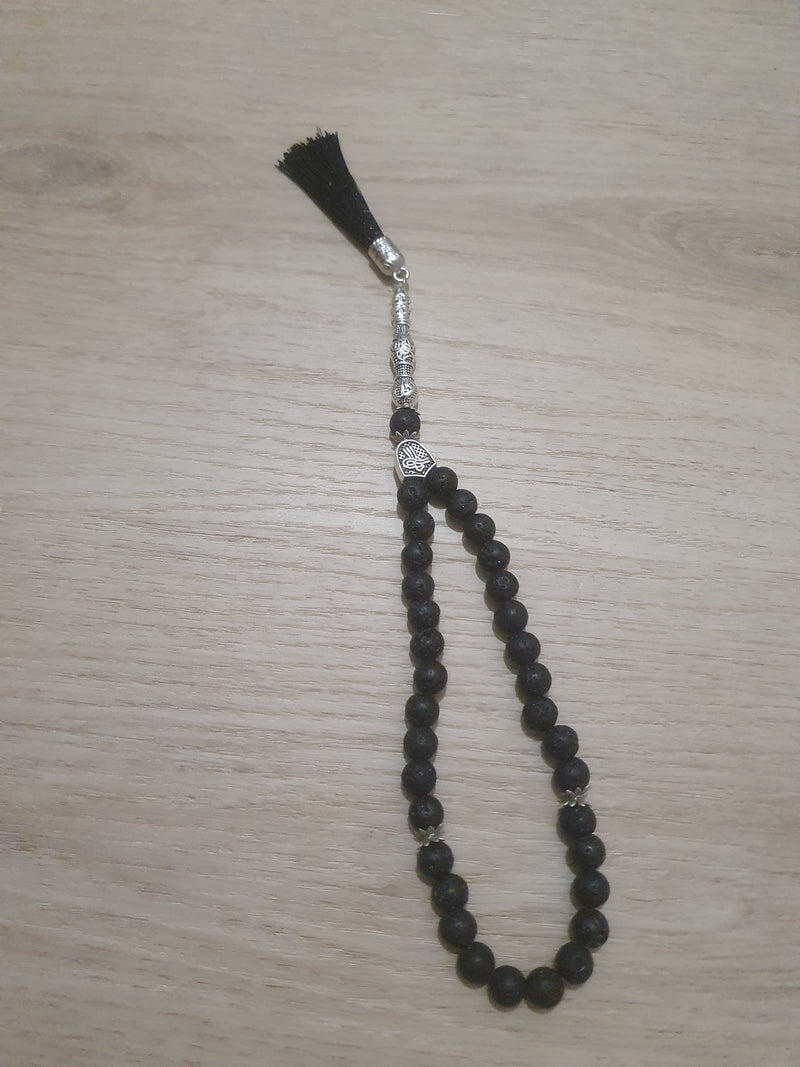 Tesbih Lavastein Schwarz