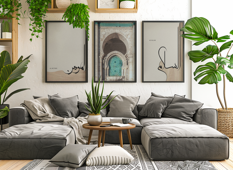 Islamischer Poster & Wandkunst mit As Salam Al Mu'min