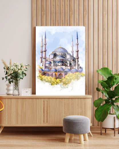 Wandkunst - Die blaue Moschee in Istanbul Poster